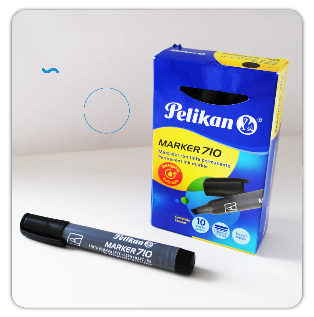 Marcador Pelikan 710 Permanente Negro